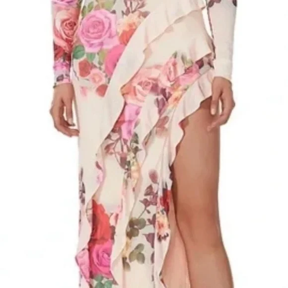 AFRM Jacie Floral Backless Ruffle Dress - Picture 3 of 8
